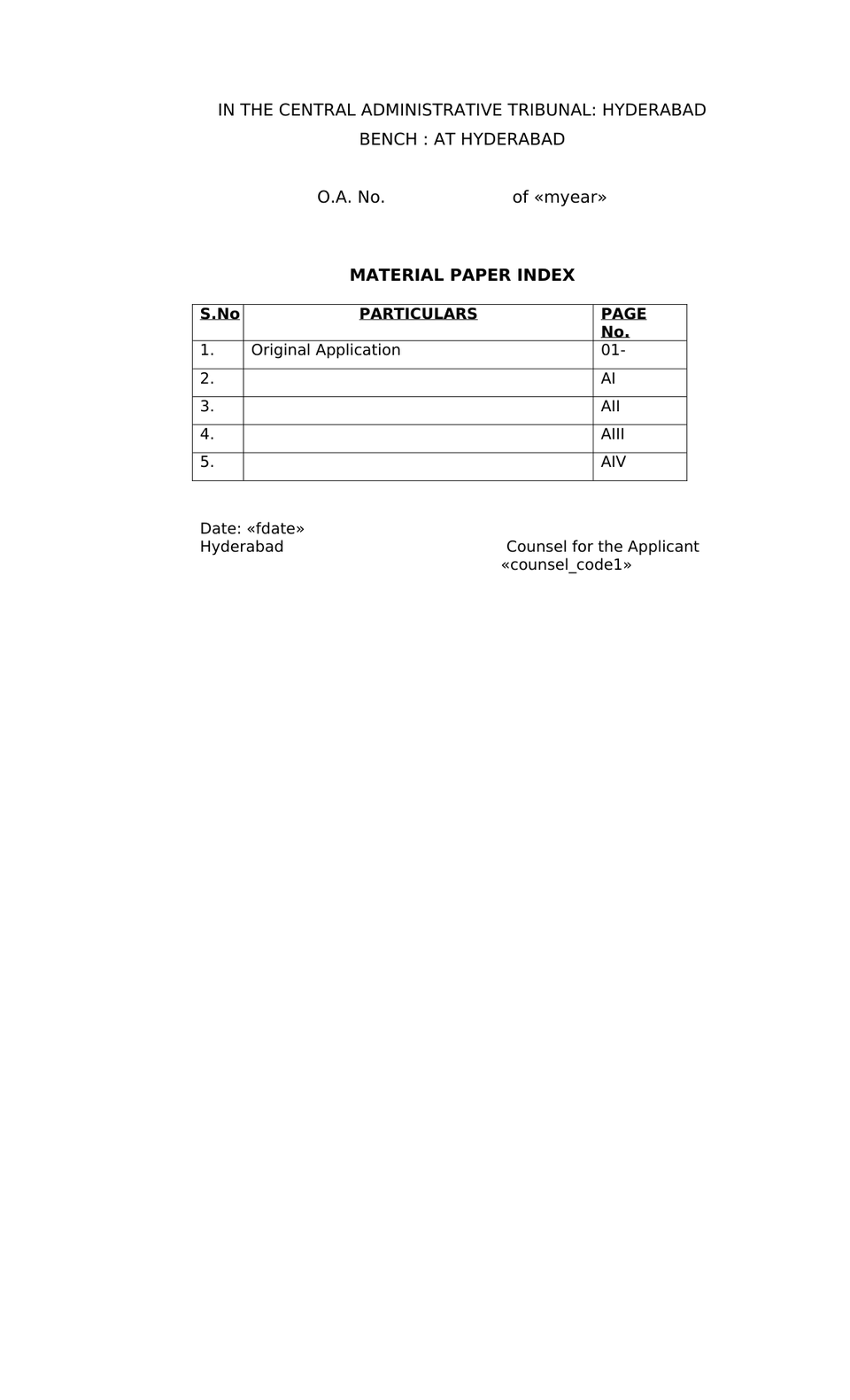 Central Administrative Tribunal preview page 5
