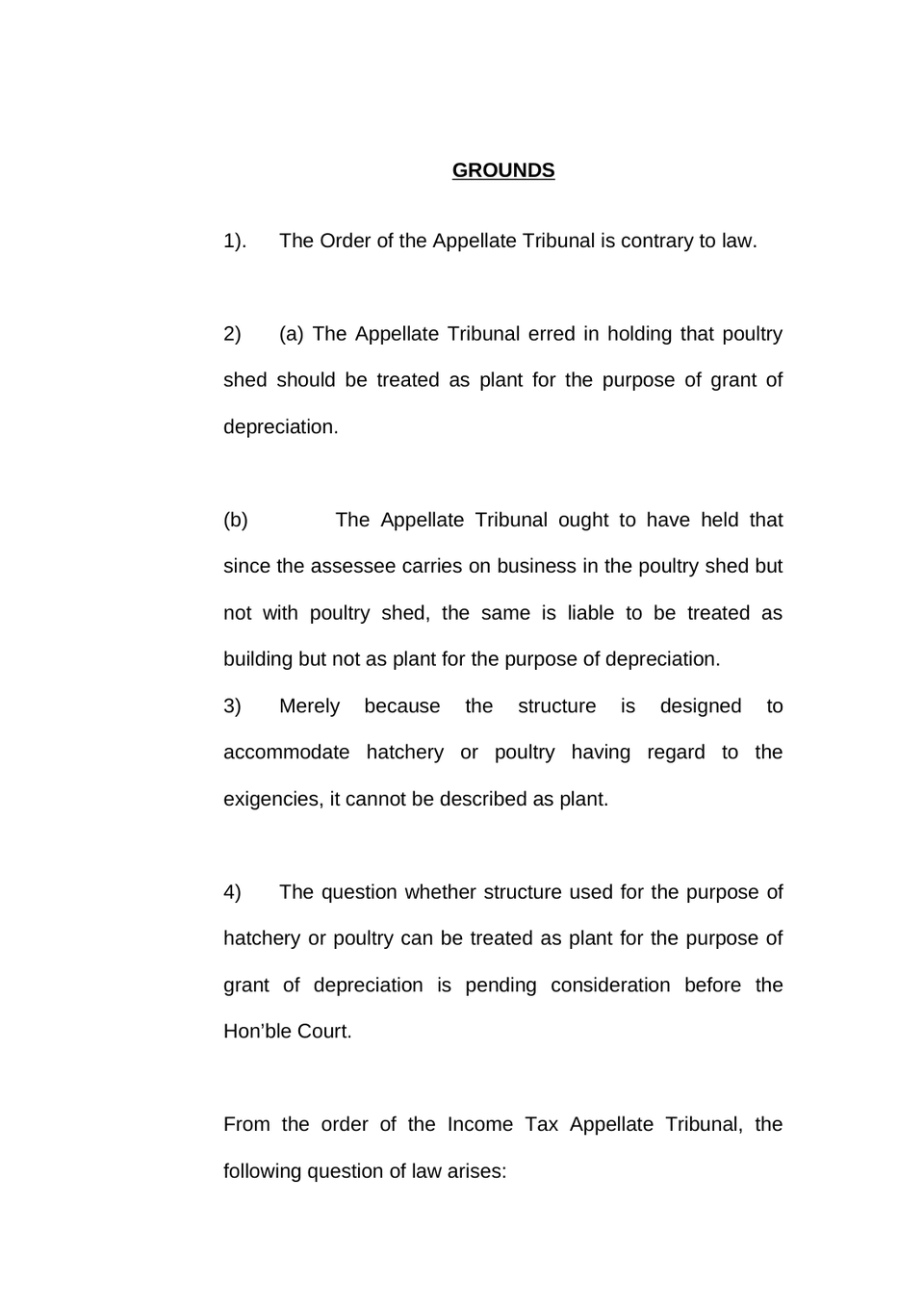 Appeal Filed Under Section 260A Of The Income Tax Act, 1961 preview page 5