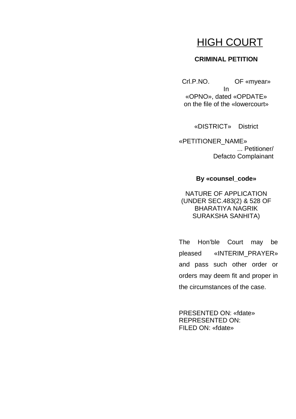 Cancel Bail Petition preview page 8