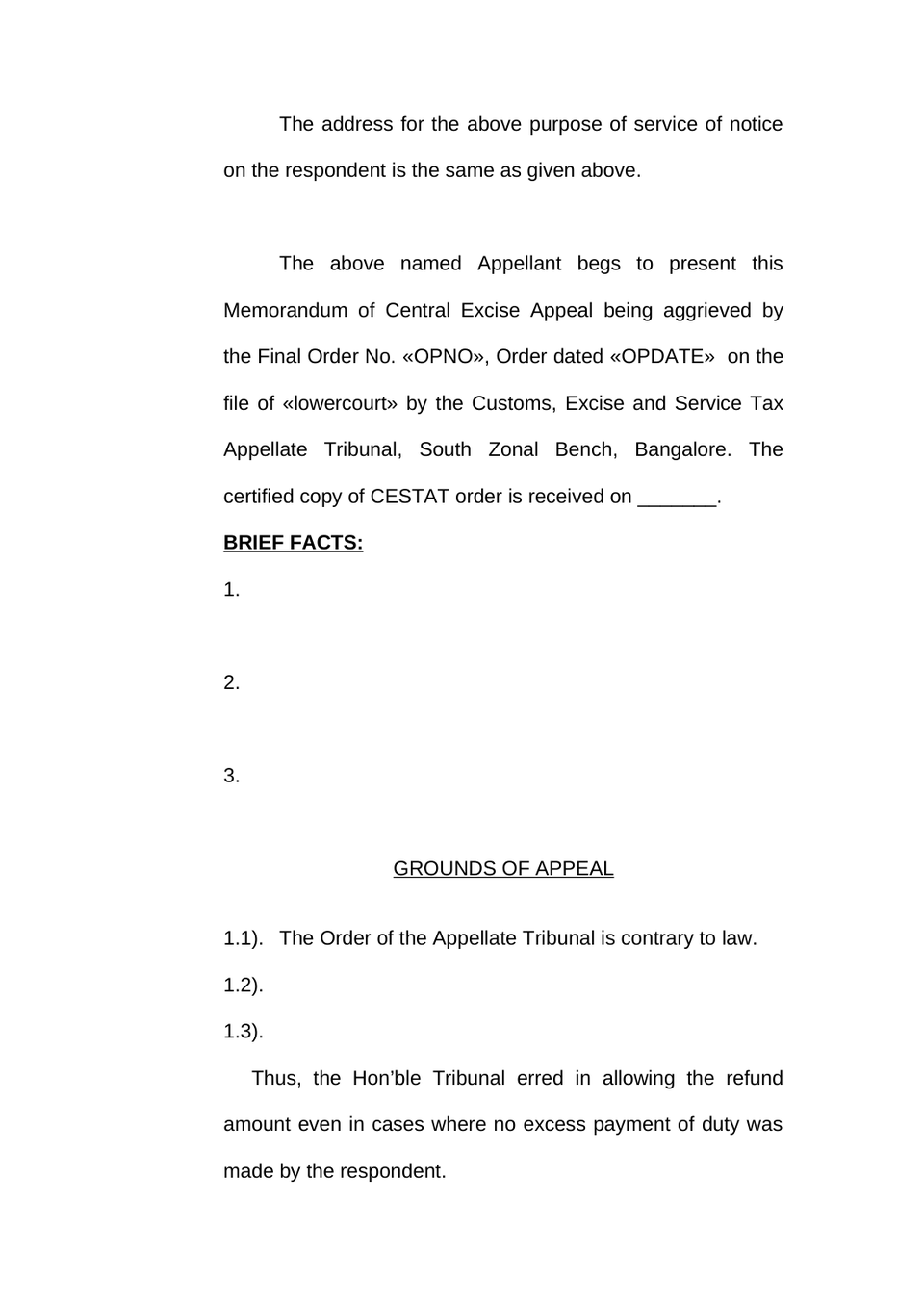 Central Excise Appeal preview page 5