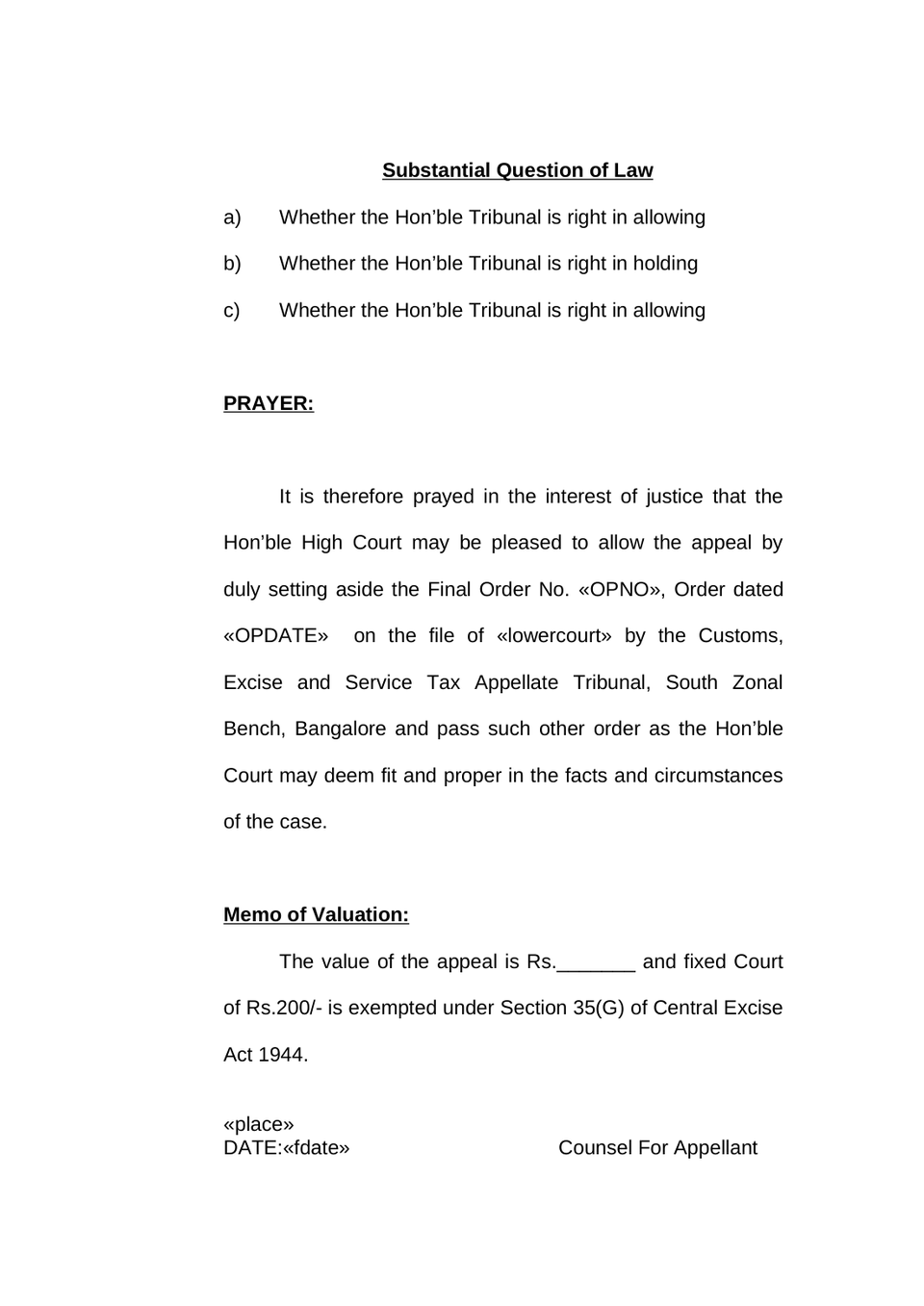 Central Excise Appeal preview page 6