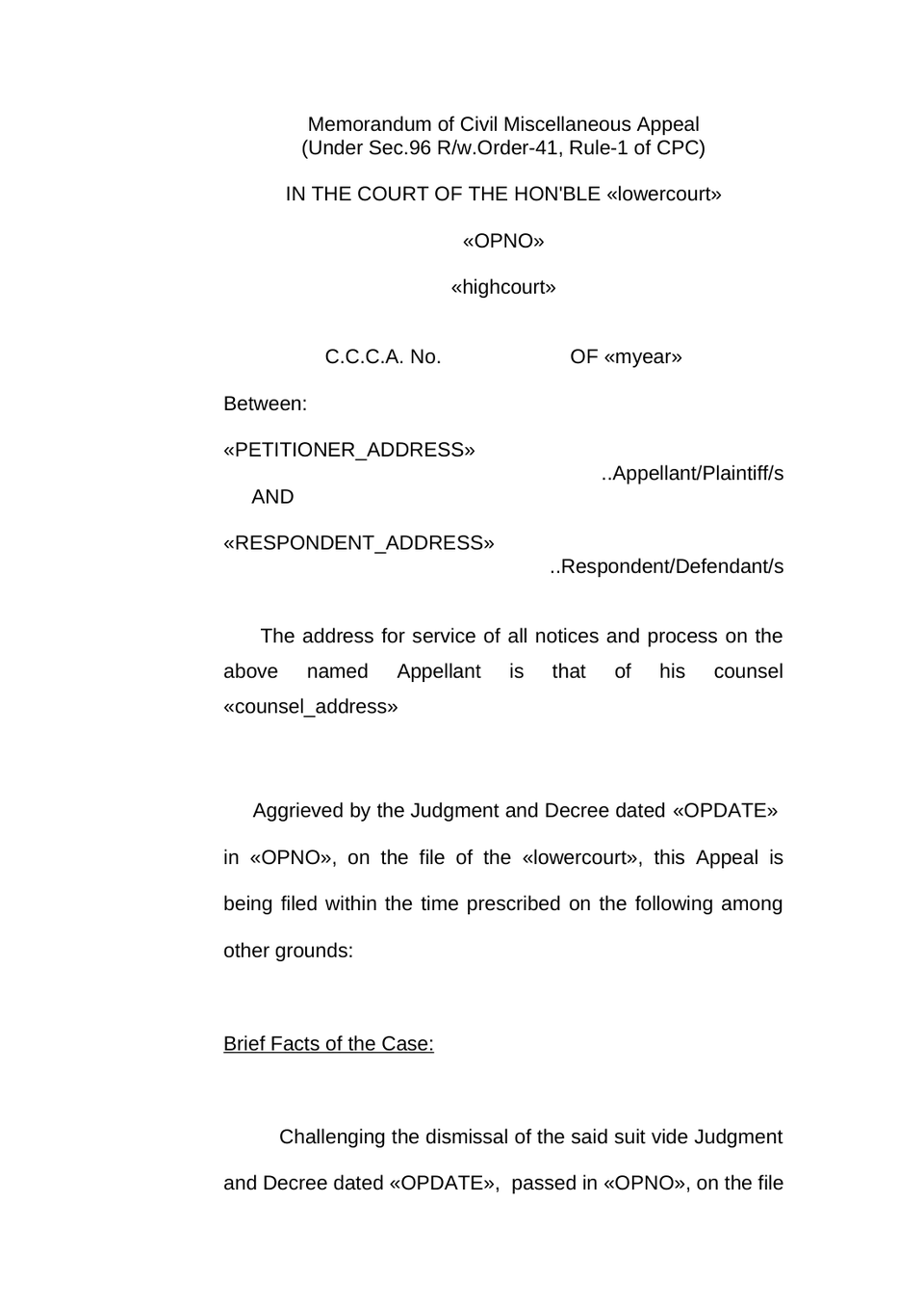 Civil Court Civil Appeal preview page 3