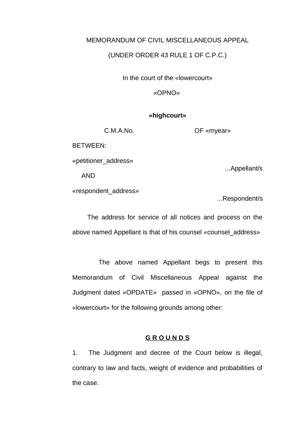Civil Miscellaneous Appeal preview page 3