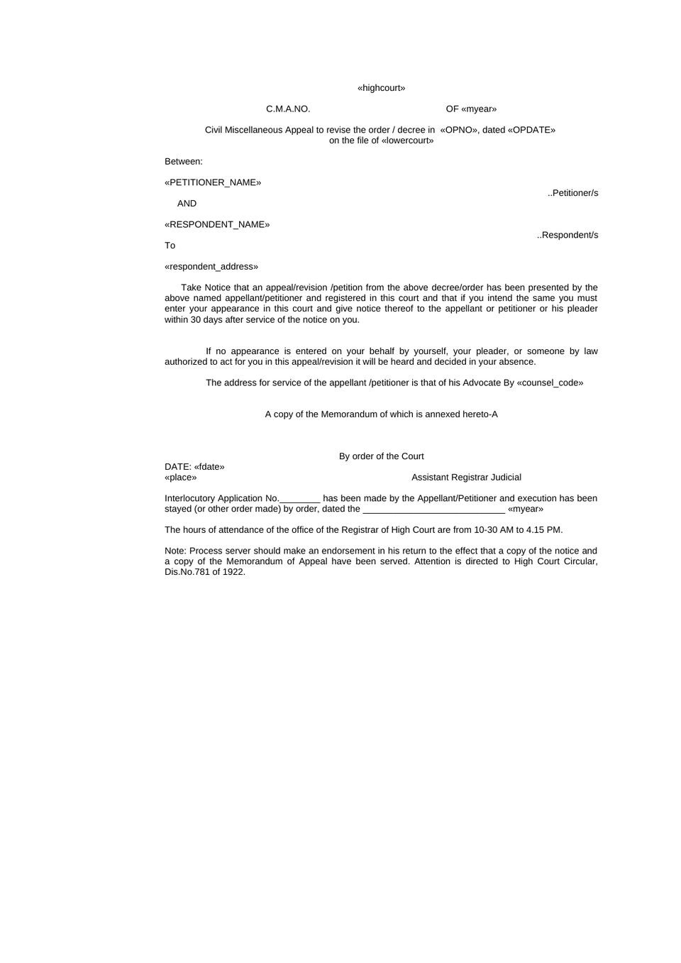 Civil Miscellaneous Appeal preview page 26