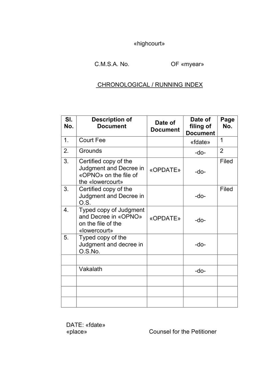 Civil Miscellaneous Second Appeal petition format preview
