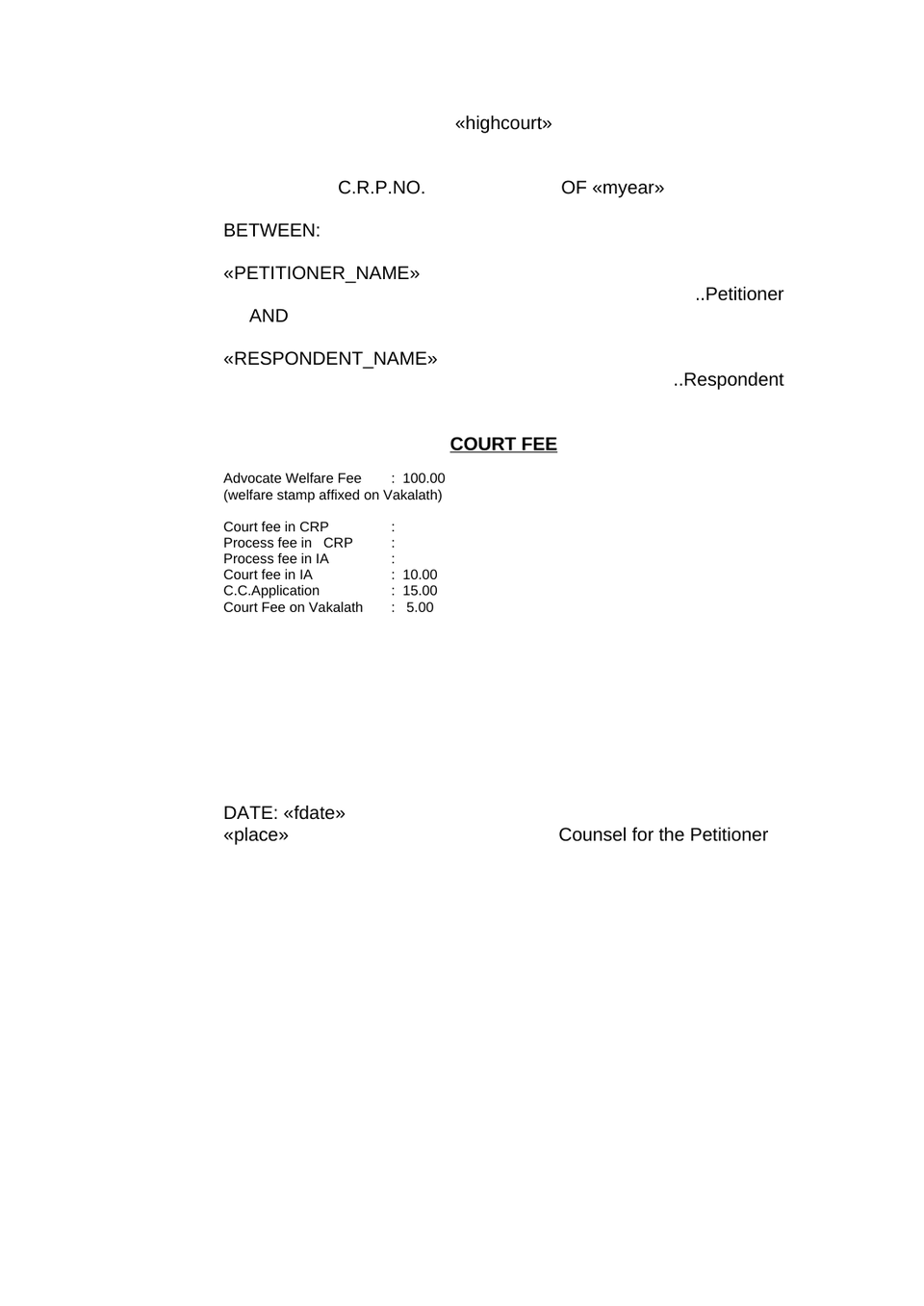 Civil Revision Petition In High Court preview page 2
