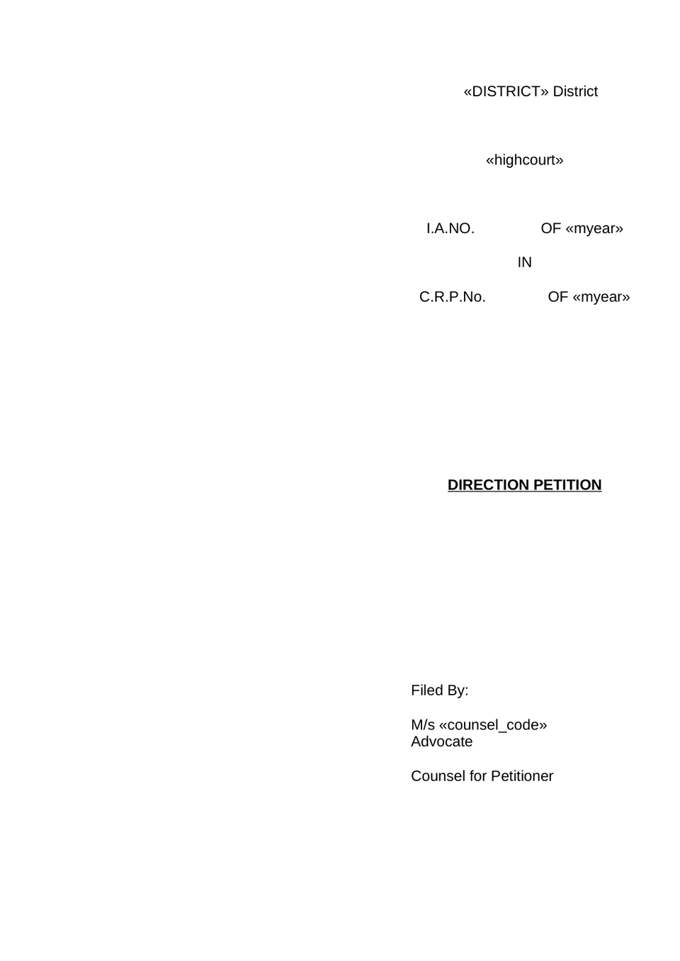 Civil Revision Petition In High Court preview page 11
