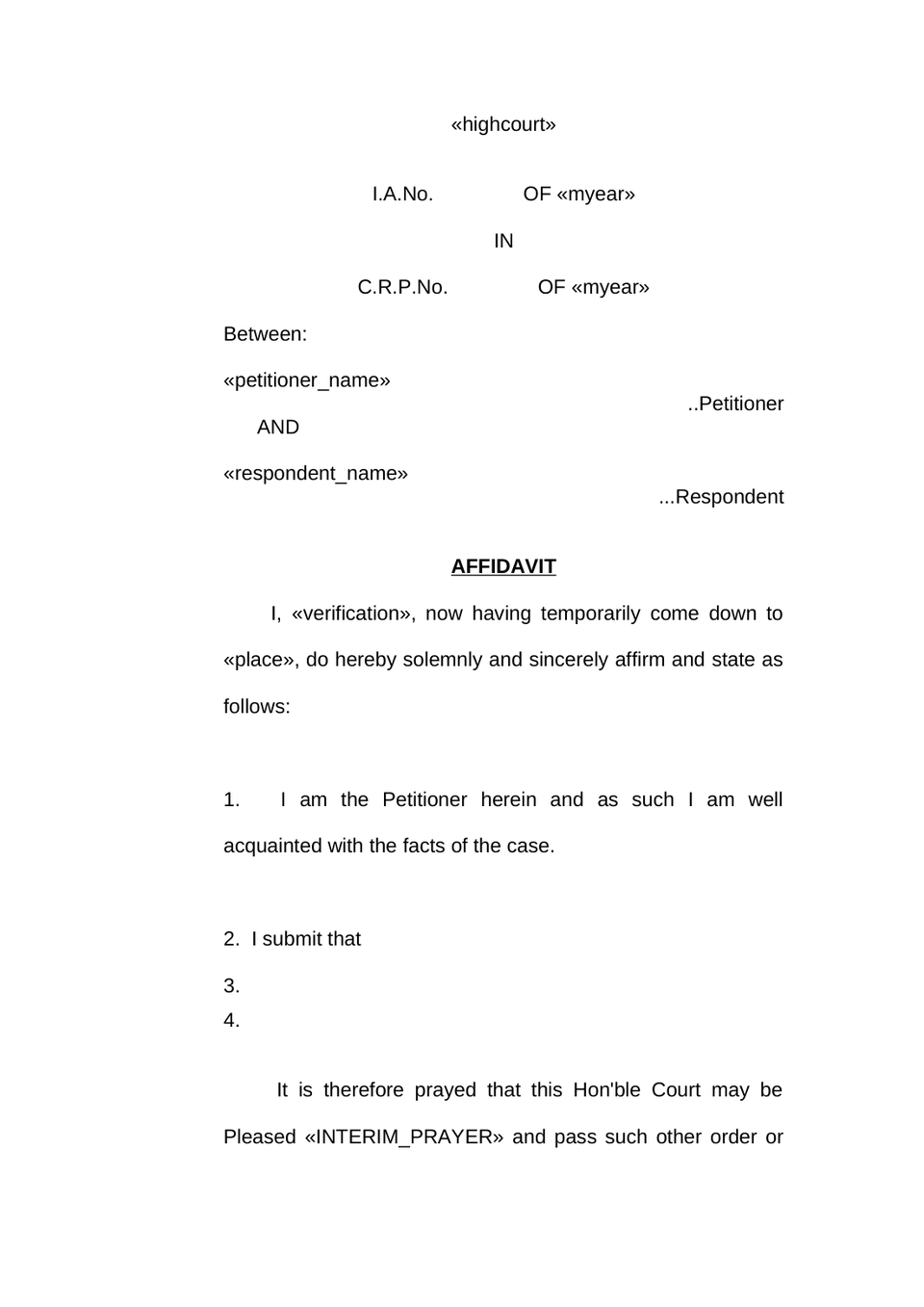 Civil Revision Petition In High Court preview page 12