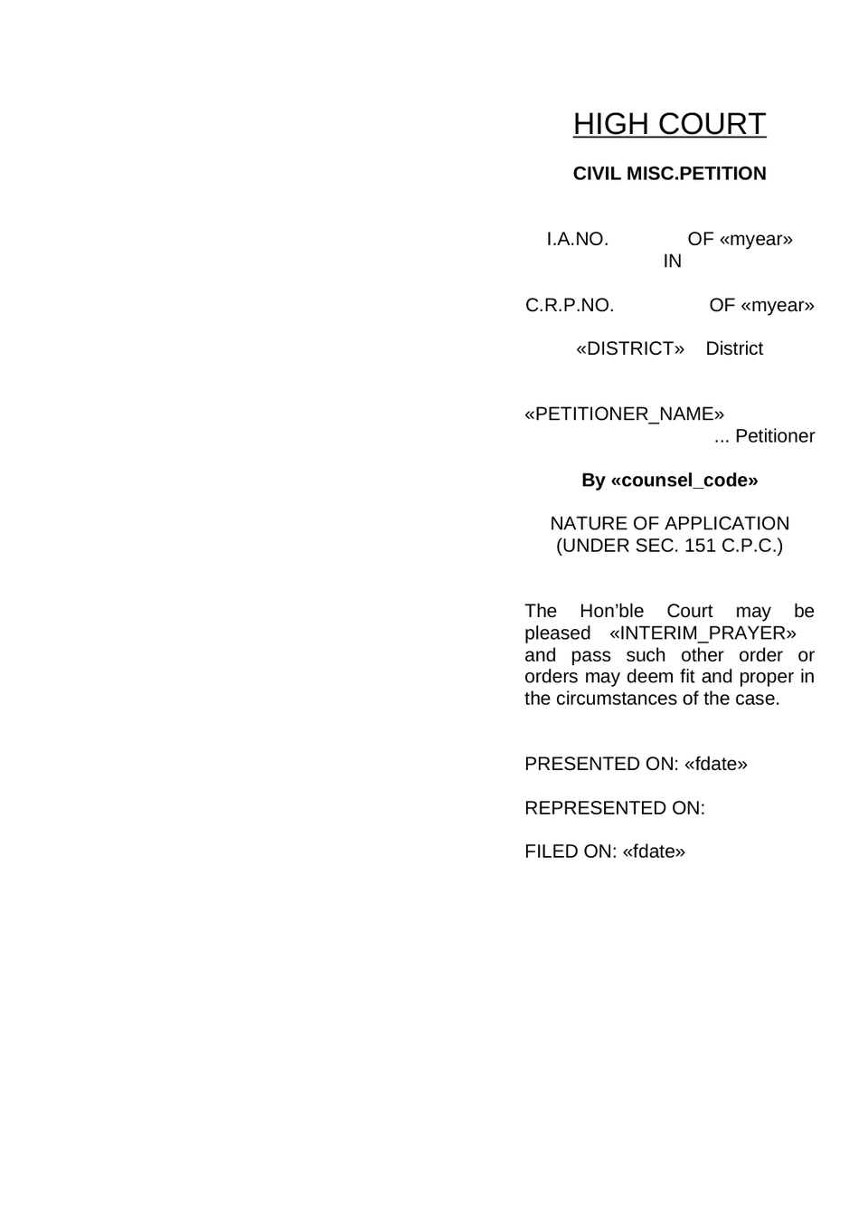 Civil Revision Petition In High Court preview page 14