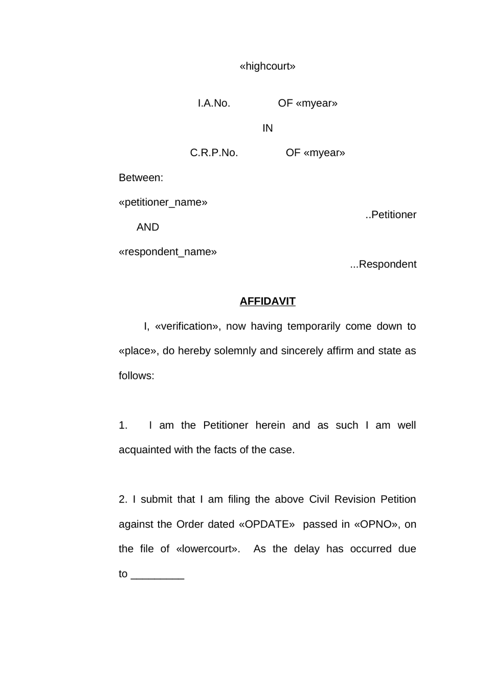 Civil Revision Petition In High Court preview page 17
