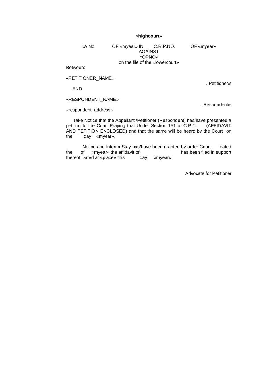 Civil Revision Petition In High Court preview page 27