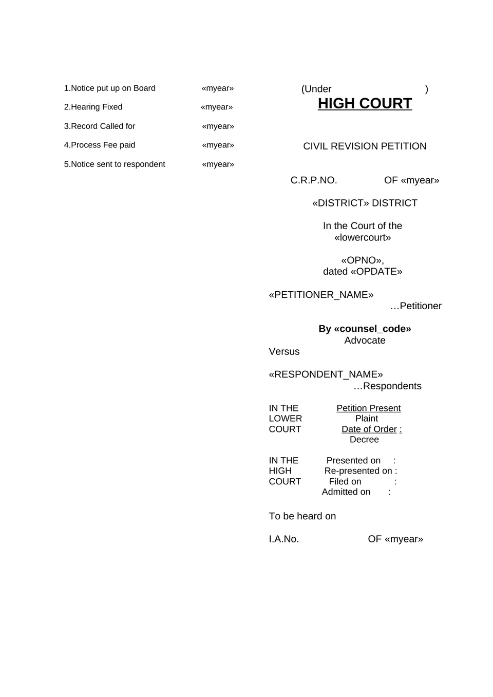 Civil Revision Petition In High Court preview page 9