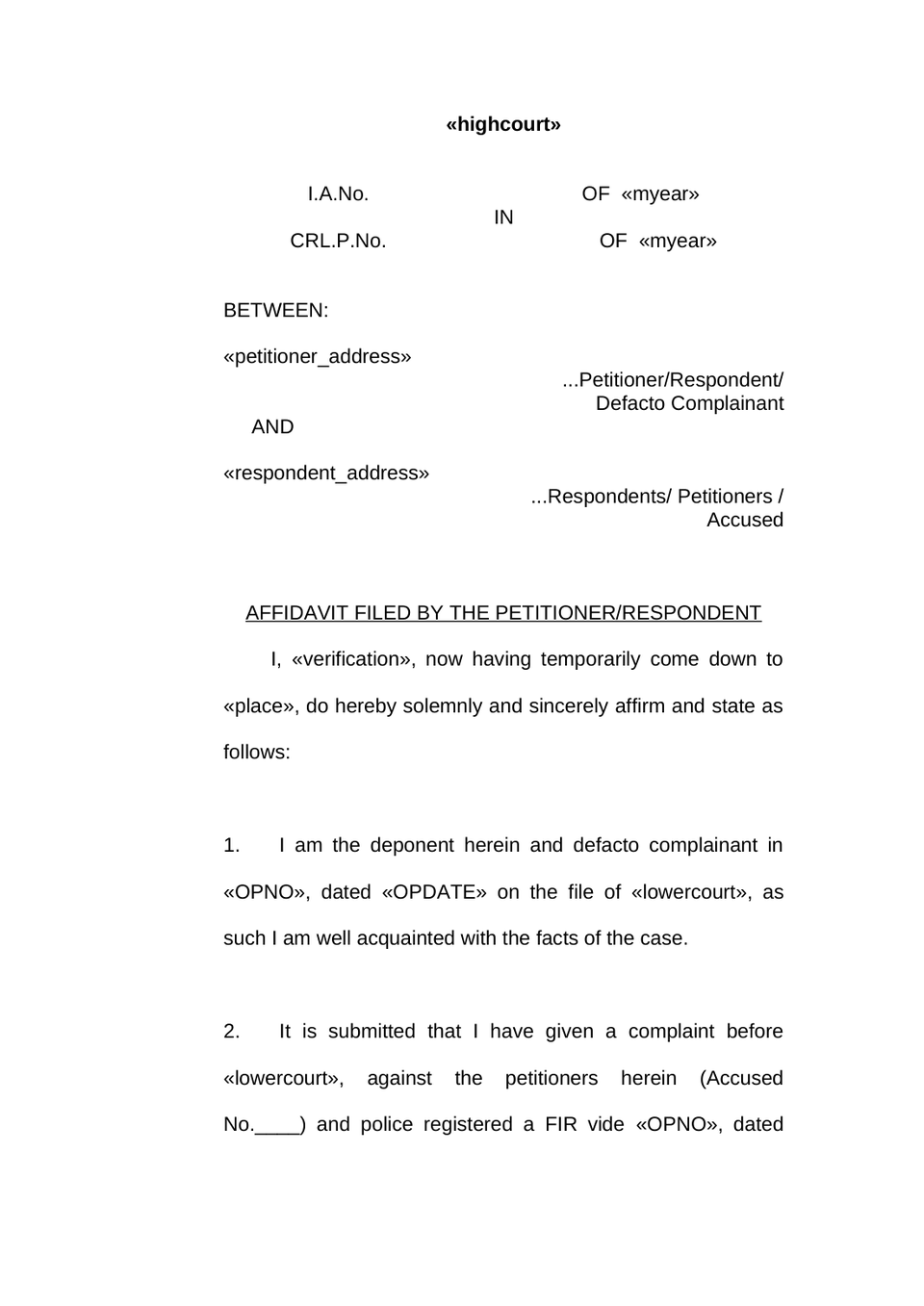 Compromise Petition preview page 12
