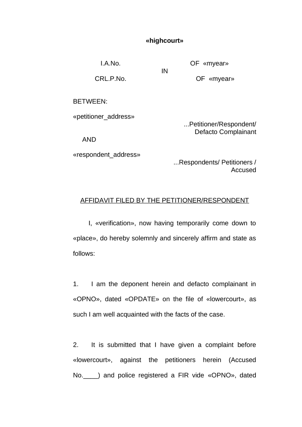 Compromise Petition preview page 4
