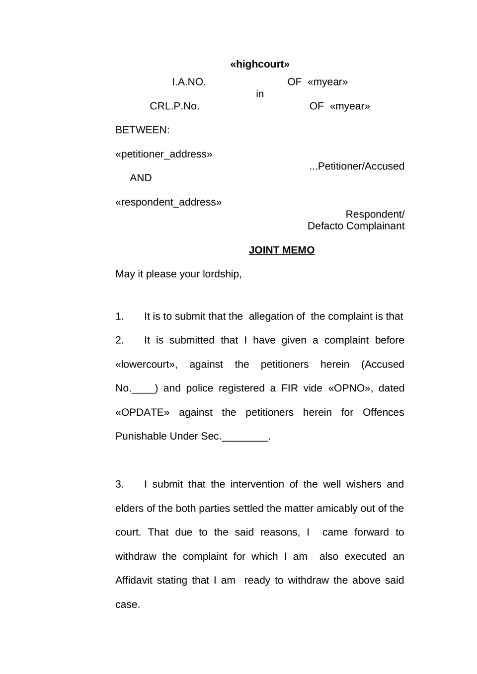 Compromise Petition preview page 7