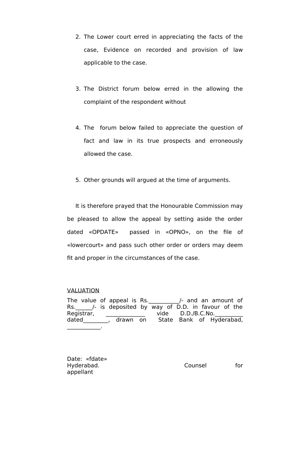 Consumer Case Appeal preview page 2