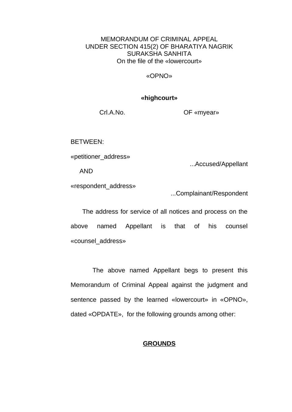 Criminal Appeal In Highcourt preview page 2