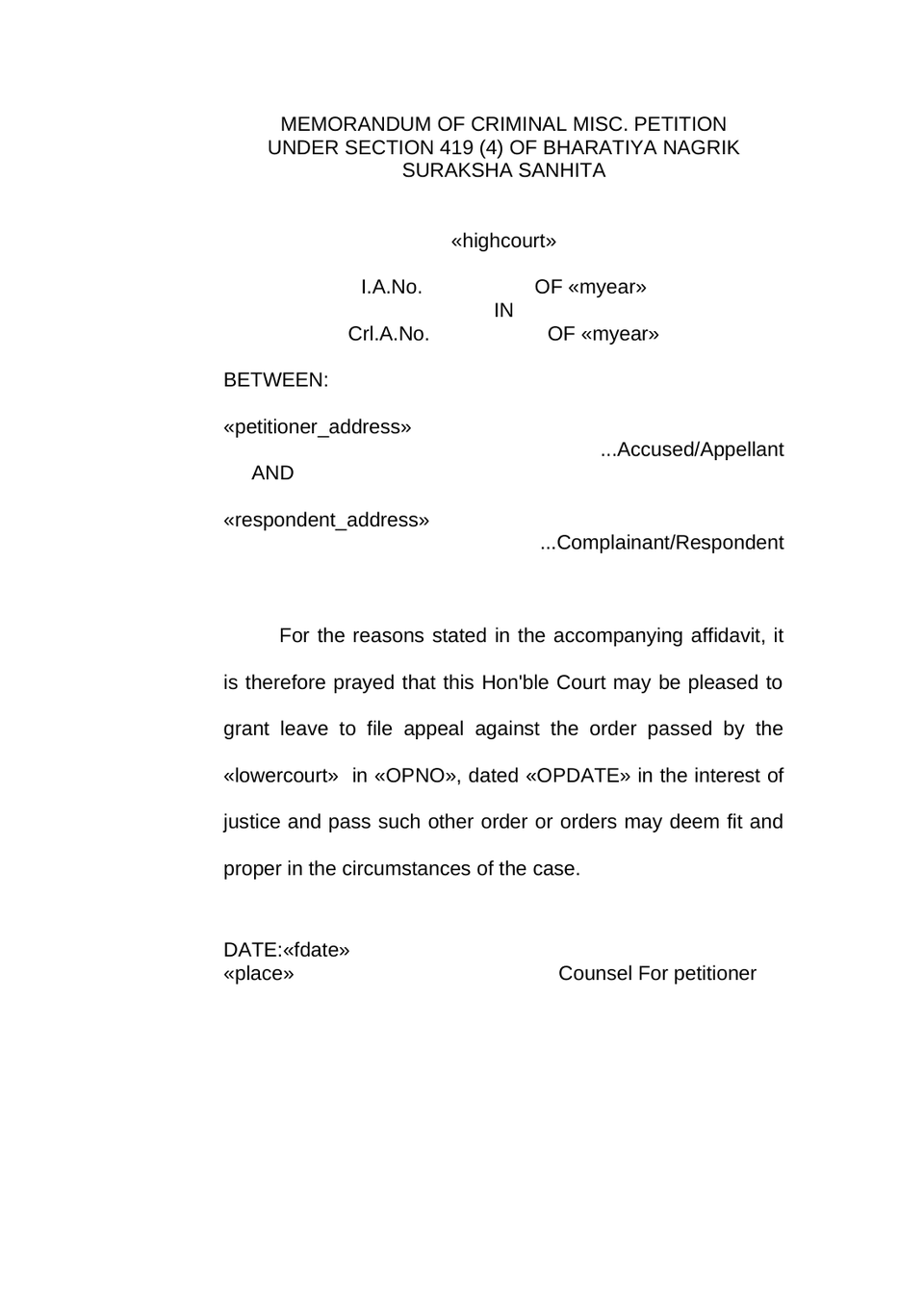 Criminal Appeal In Highcourt preview page 15