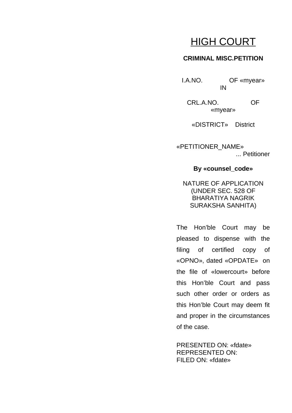 Criminal Appeal In Highcourt preview page 19