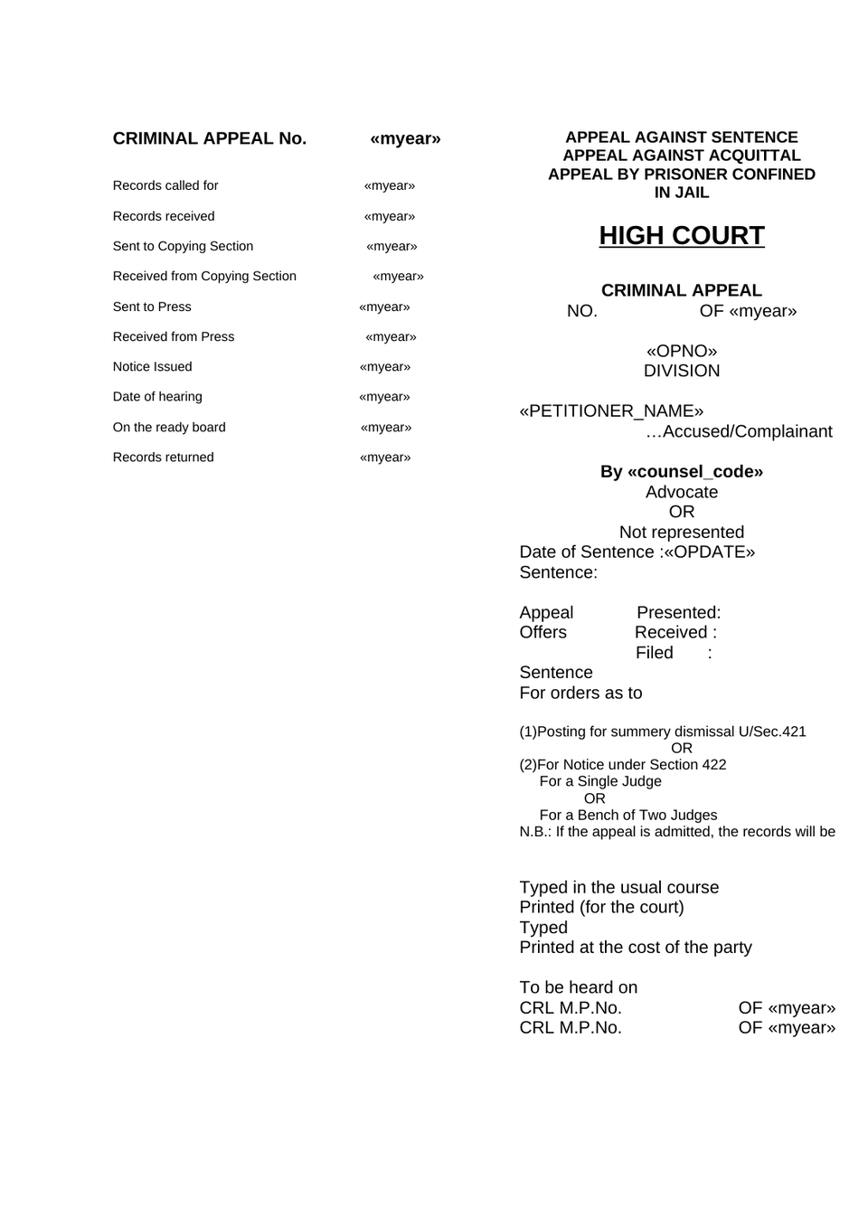 Criminal Appeal In Highcourt preview page 24