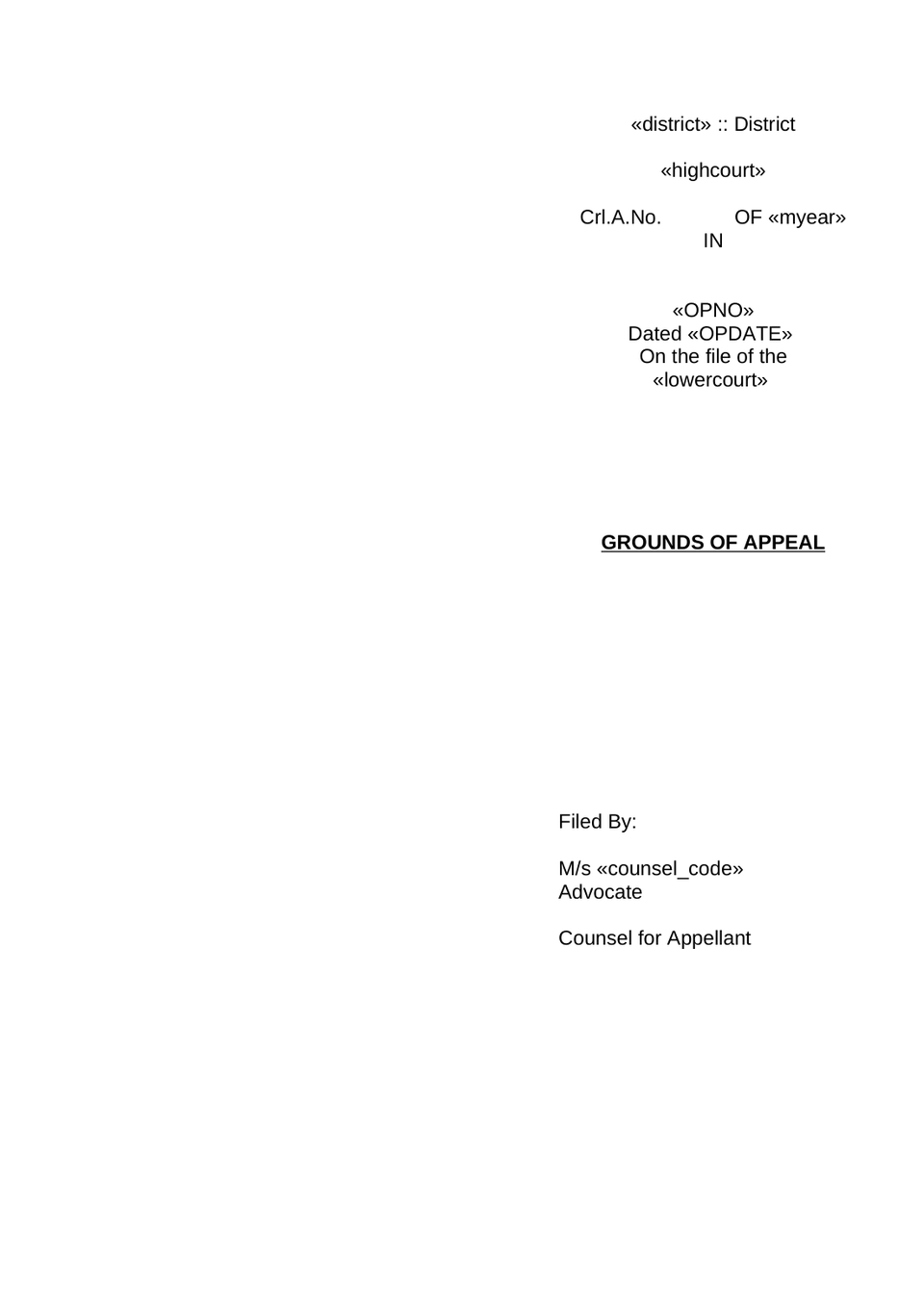 Criminal Appeal In Highcourt preview page 5
