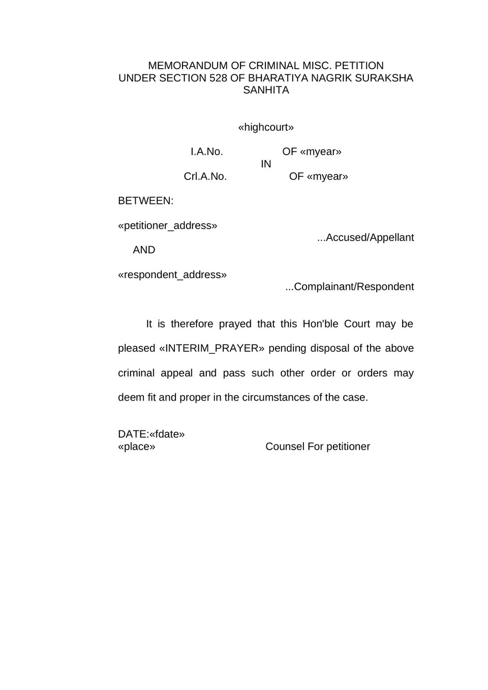 Criminal Appeal In Highcourt preview page 6