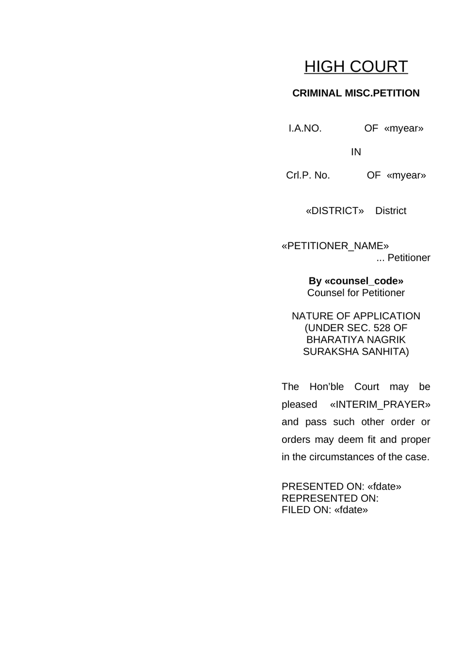 Criminal Petition Under Sec 528 Bnss To Quash Proceedings preview page 11