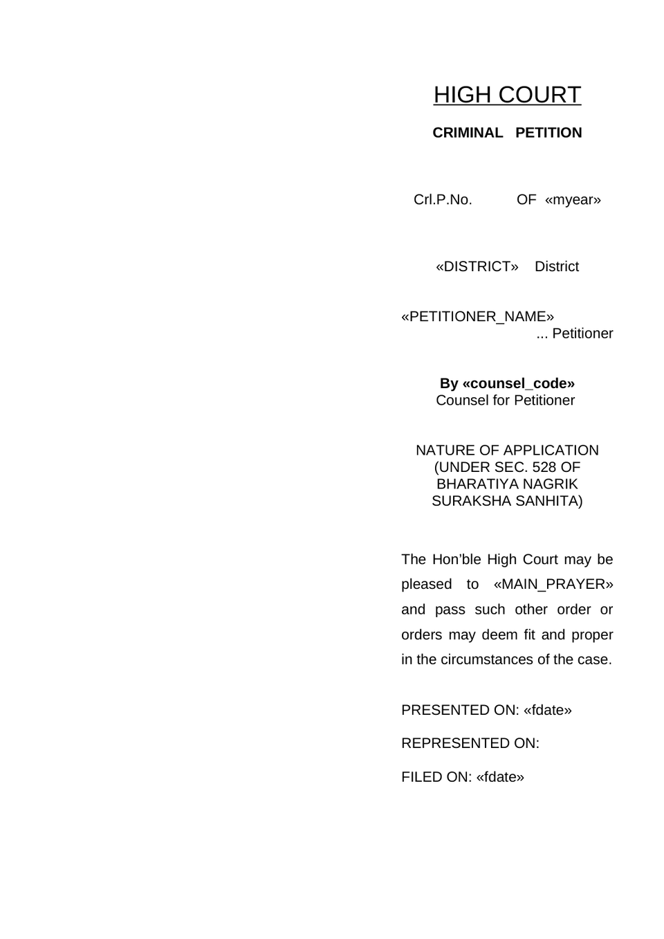 Criminal Petition Under Sec 528 Bnss To Quash Proceedings preview page 10