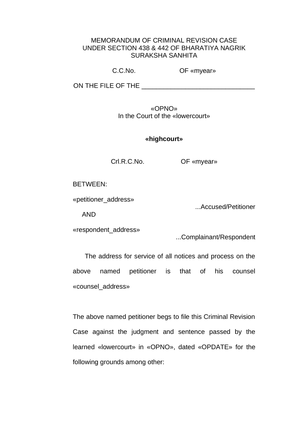 Criminal Revision Case In Highcourt preview page 2