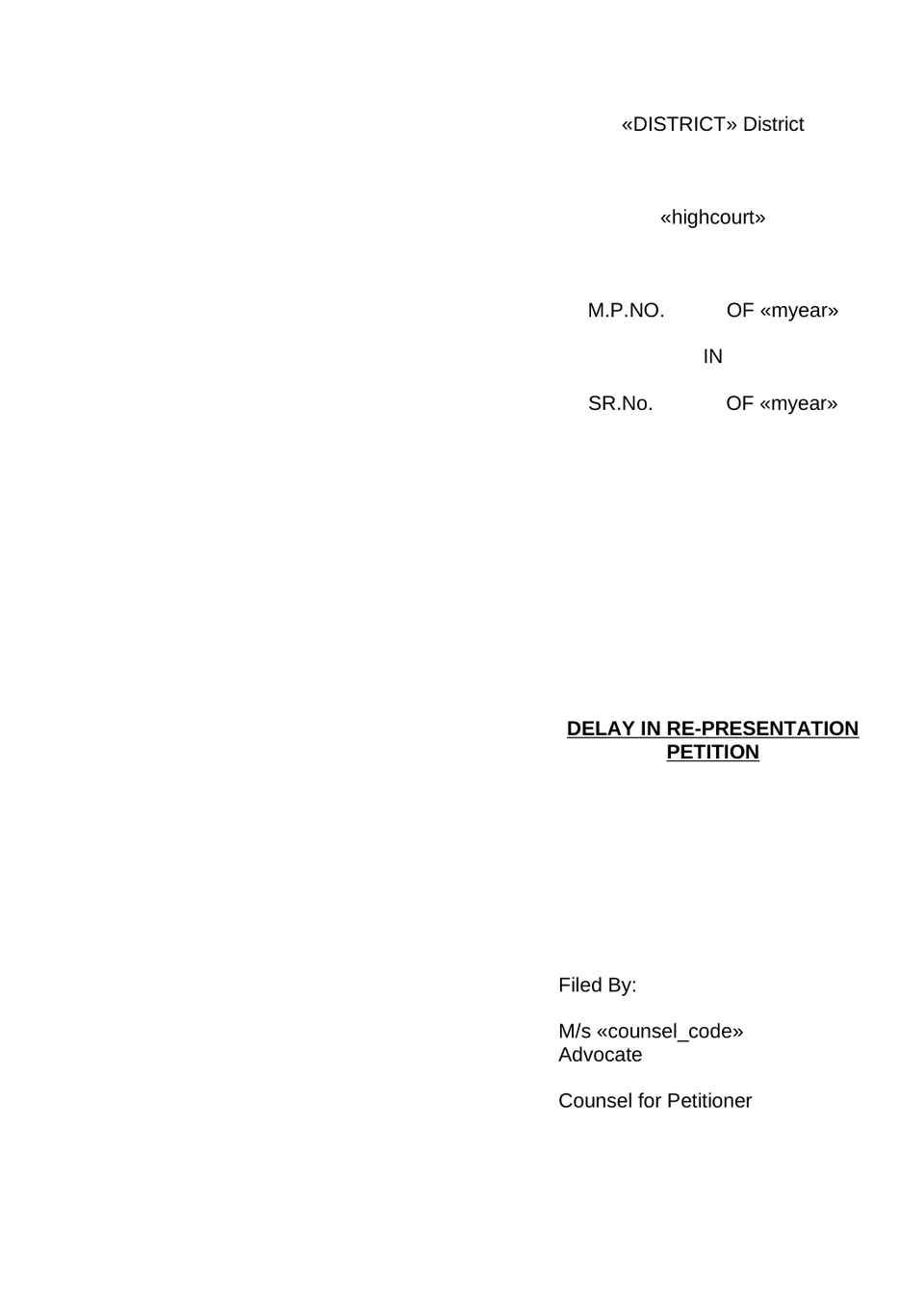Delay In Re Representation preview page 3