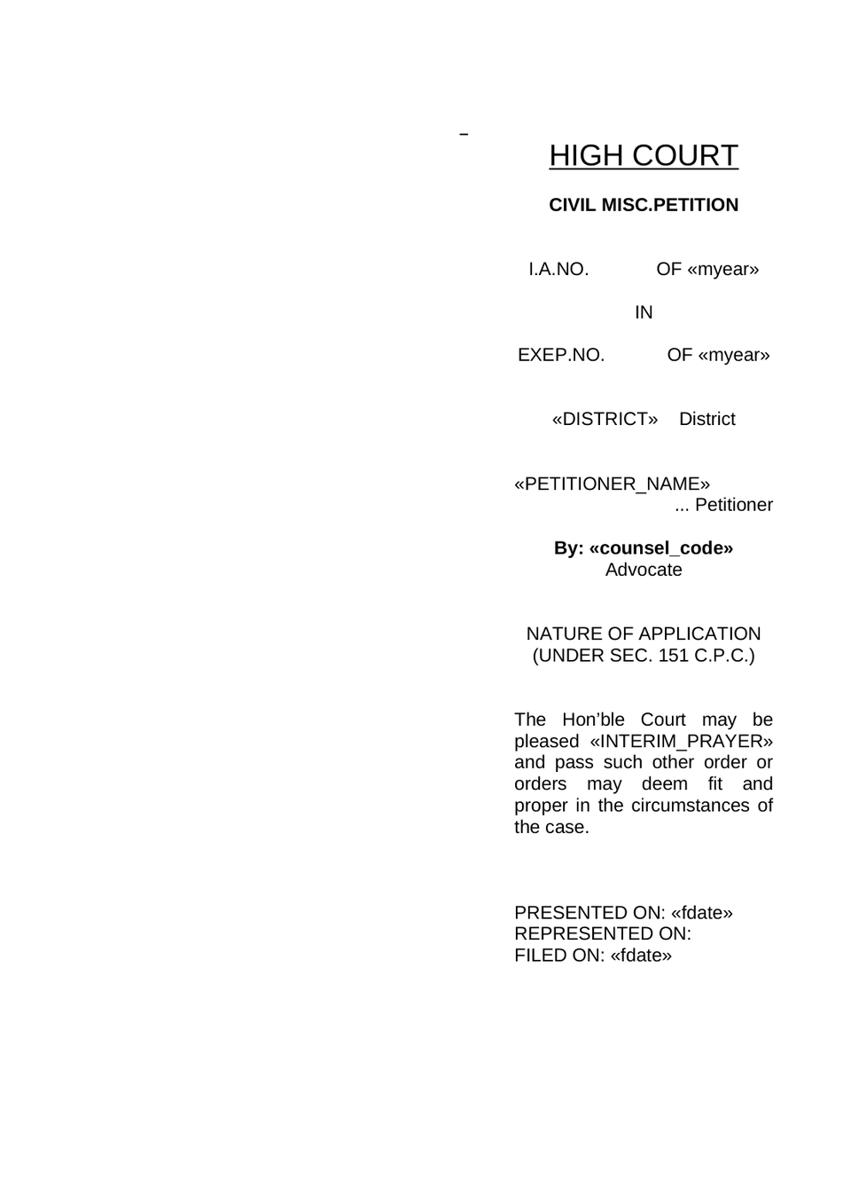 Execution Petition In High Court preview page 19