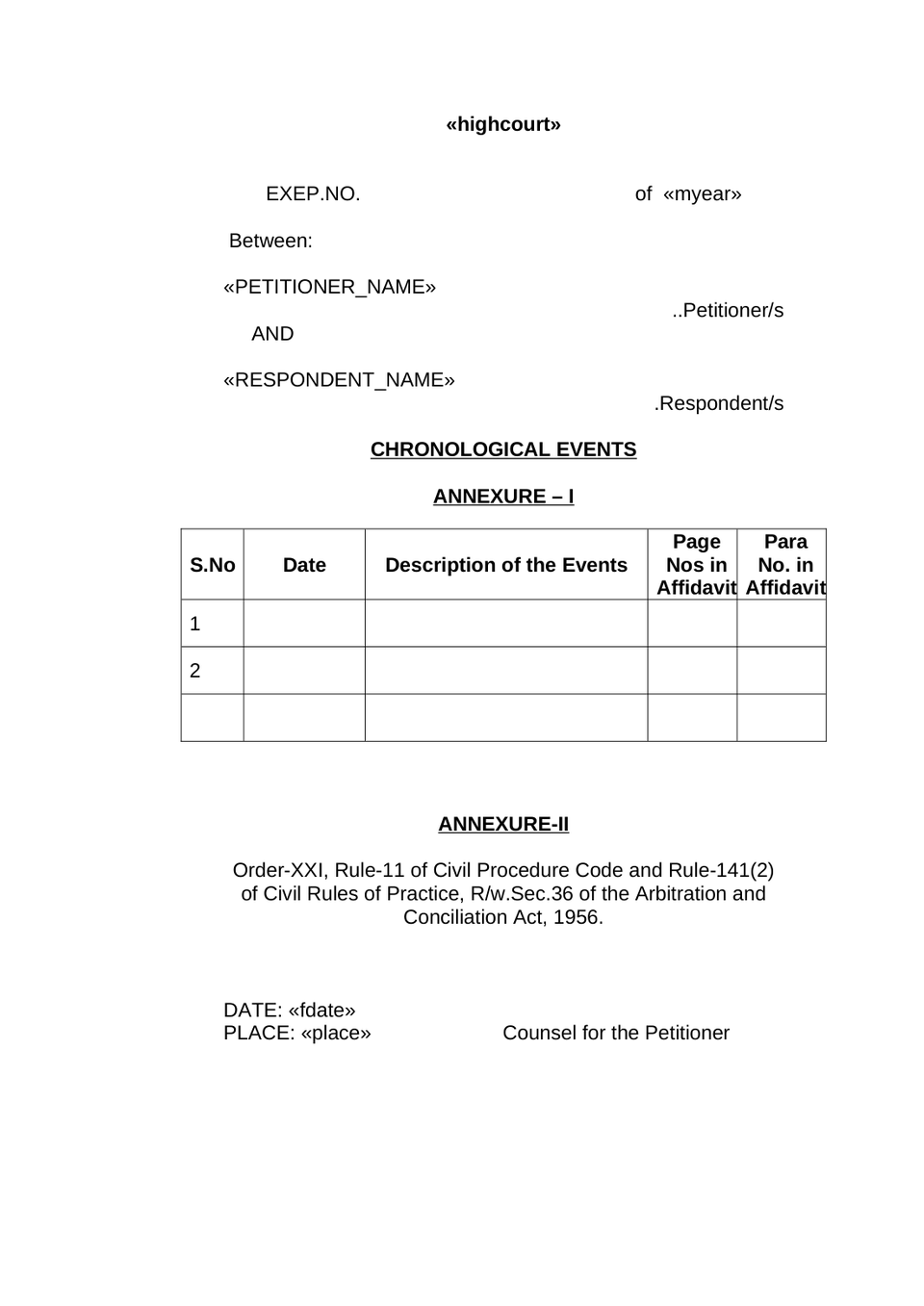 Execution Petition In High Court preview page 3