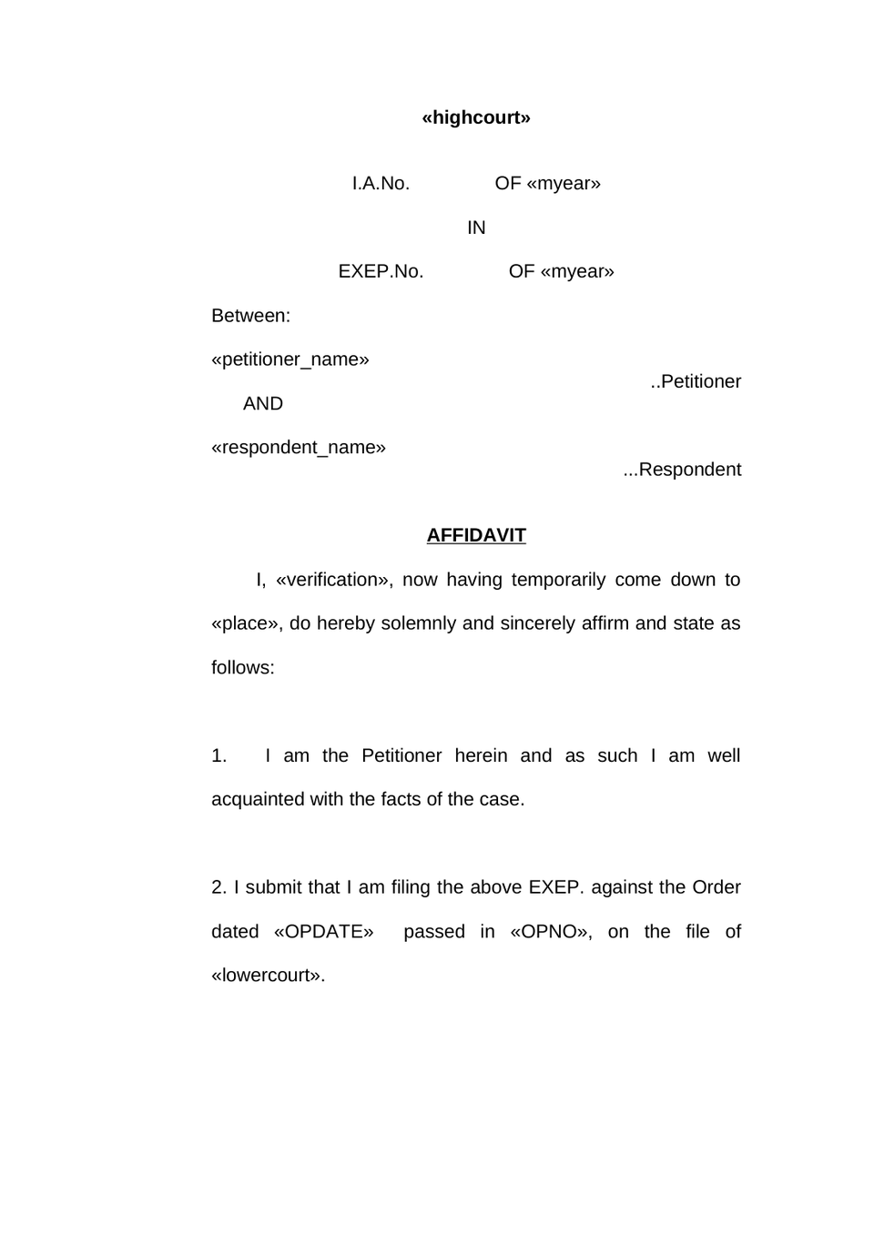 Execution Petition In High Court preview page 22