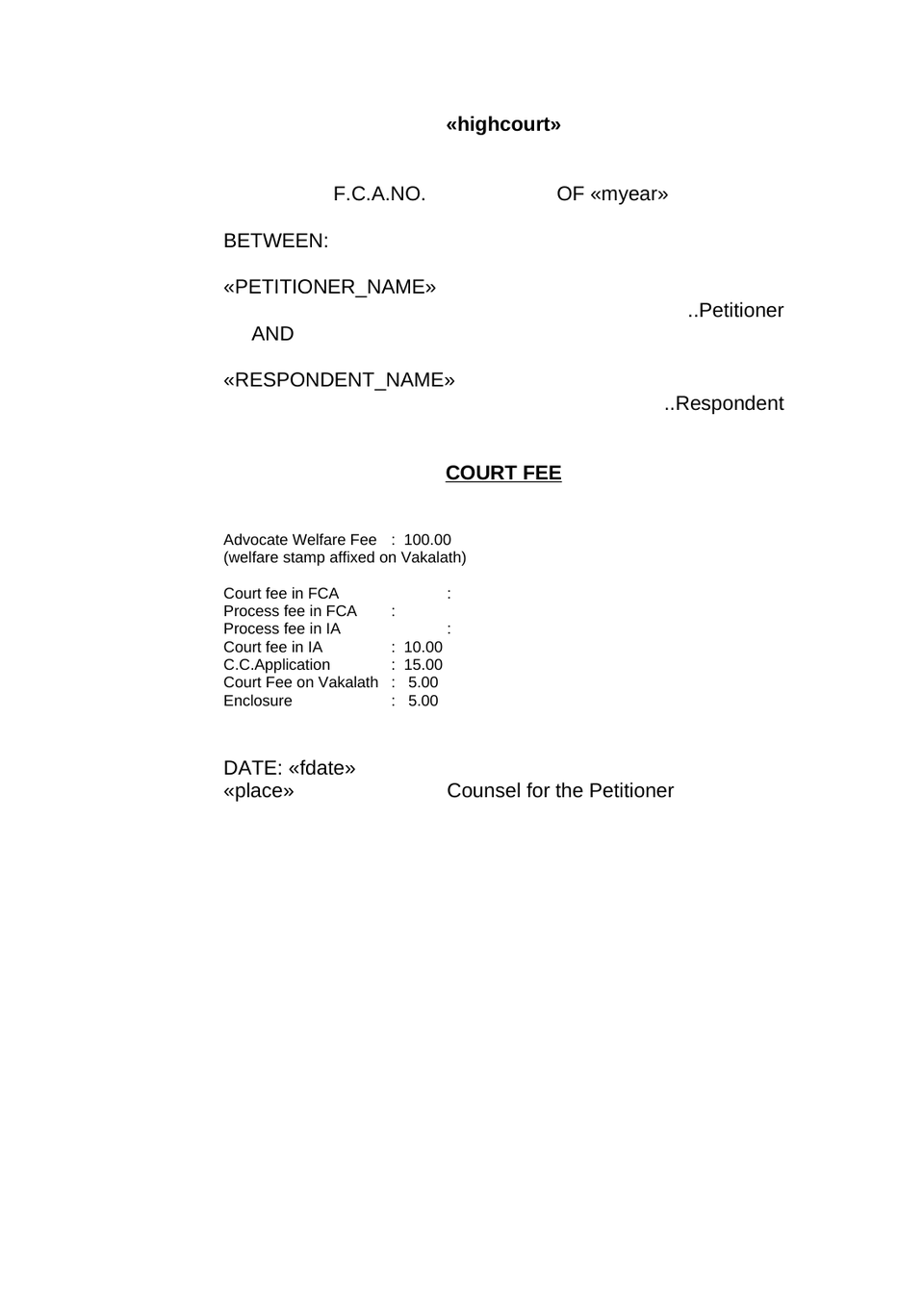 Family Court Appeal Petition preview page 2