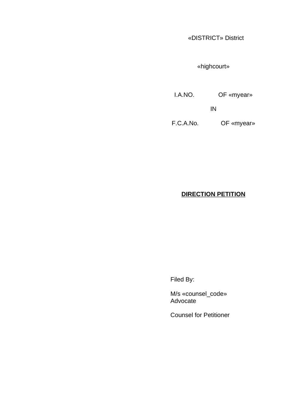 Family Court Appeal Petition preview page 12