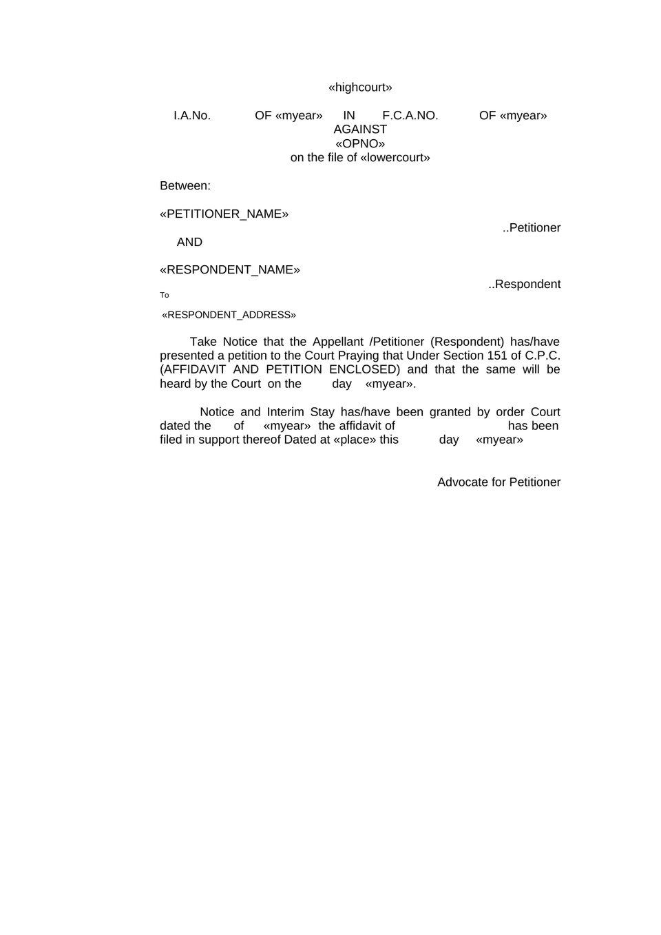 Family Court Appeal Petition preview page 27