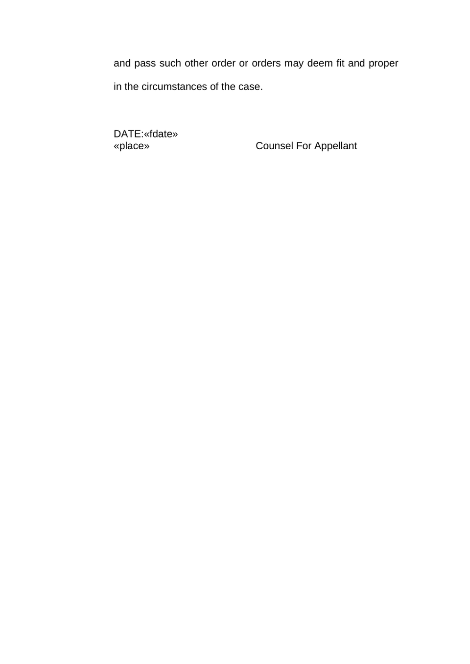 Family Court Appeal Petition preview page 6