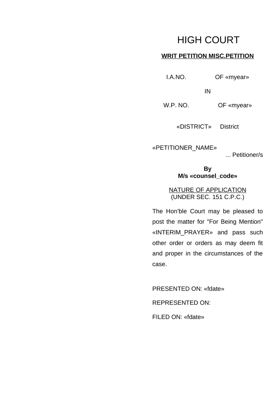 For Being Petition preview page 5