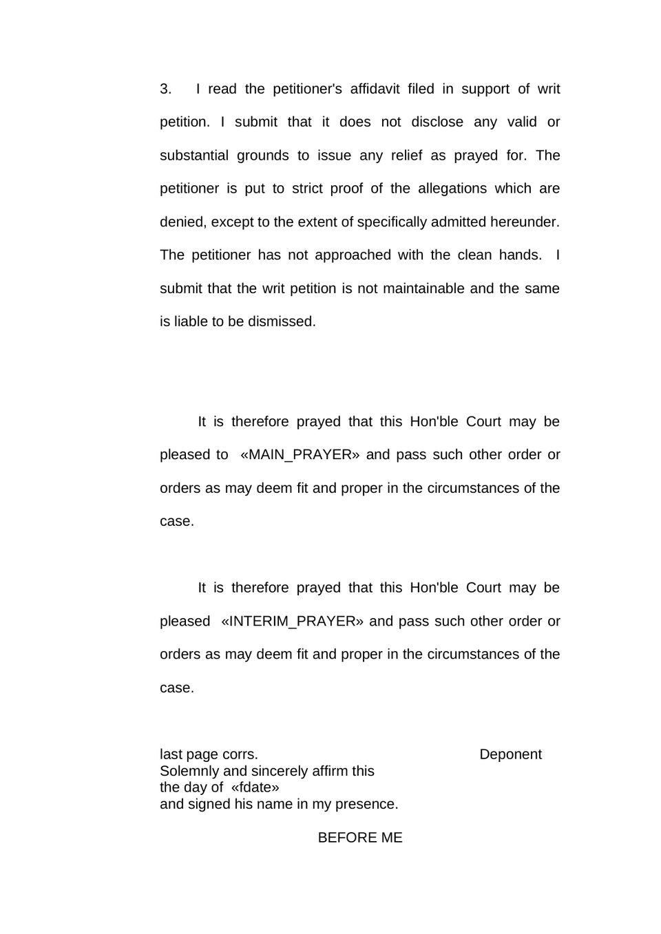 Implead Petition In High Court preview page 2