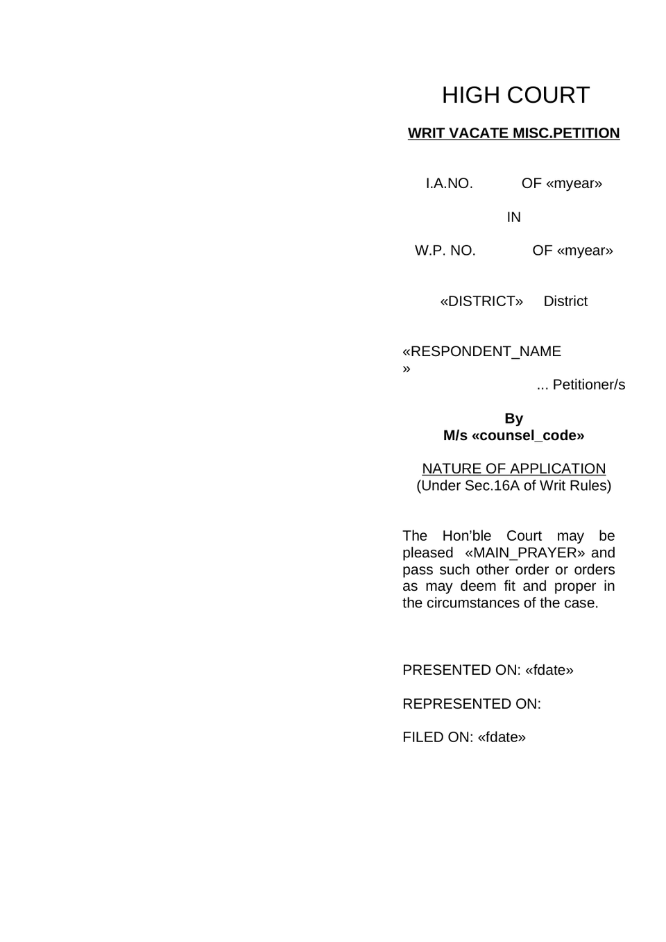 Implead Petition In High Court preview page 8