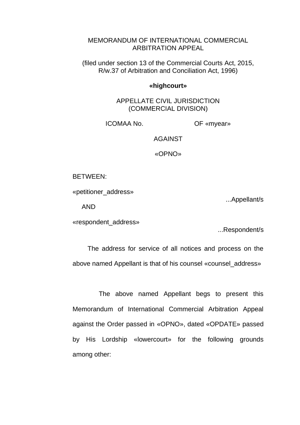 International Commercial Arbitration Appeal preview page 4