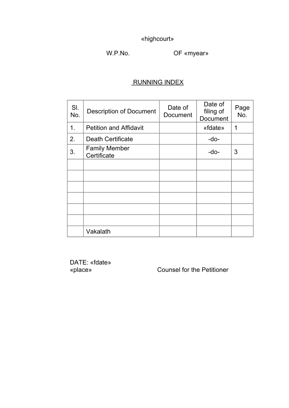 Memorandum Of Writ Petition Misc Petition Petitioner preview