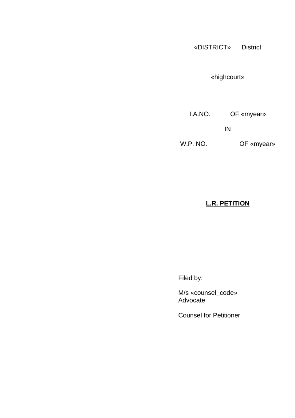 Memorandum Of Writ Petition Misc Petition Respondent preview page 5