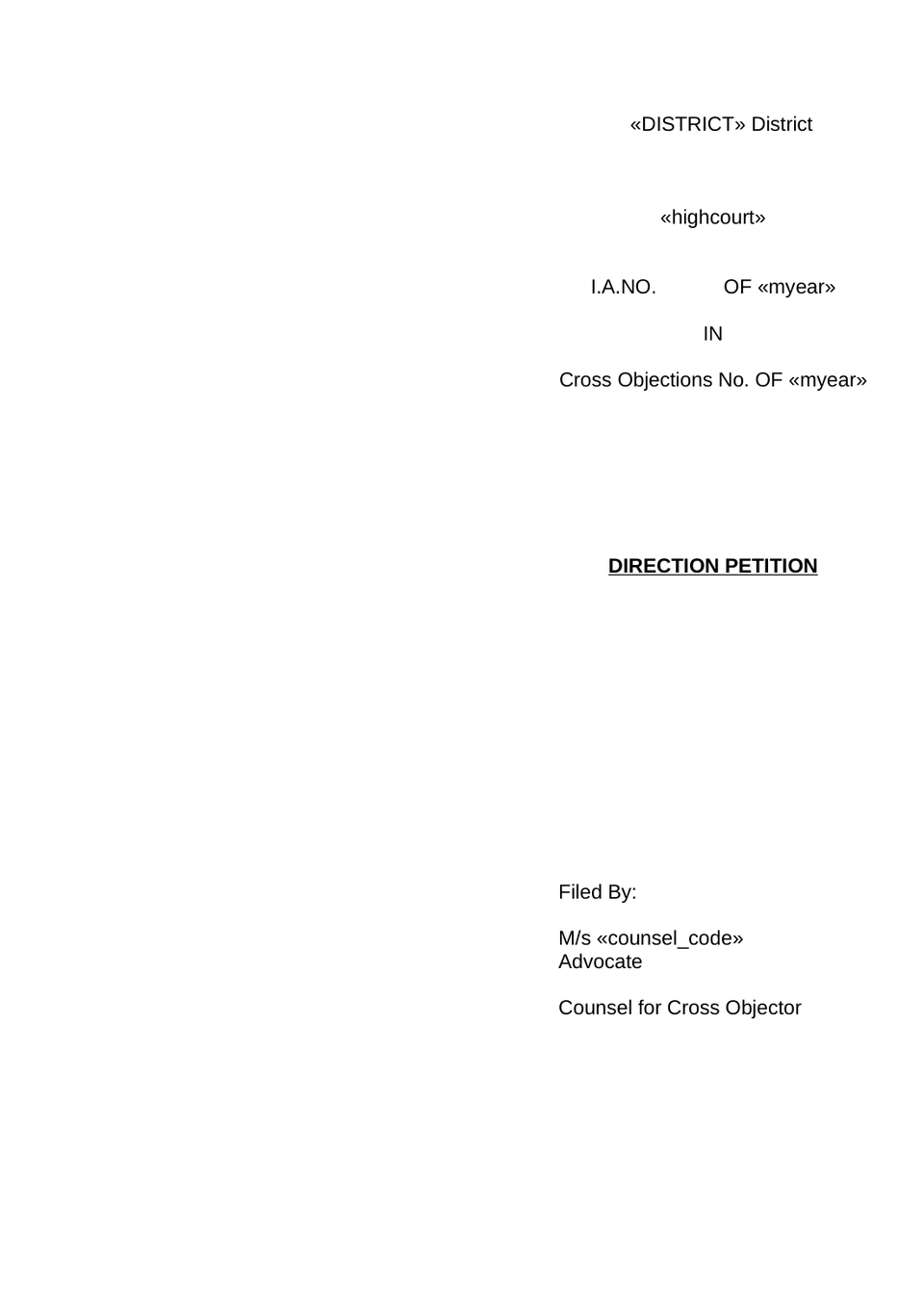 Petition Under Order 41 Rule 22 Of Cpc Cross-Objection Petition preview page 11