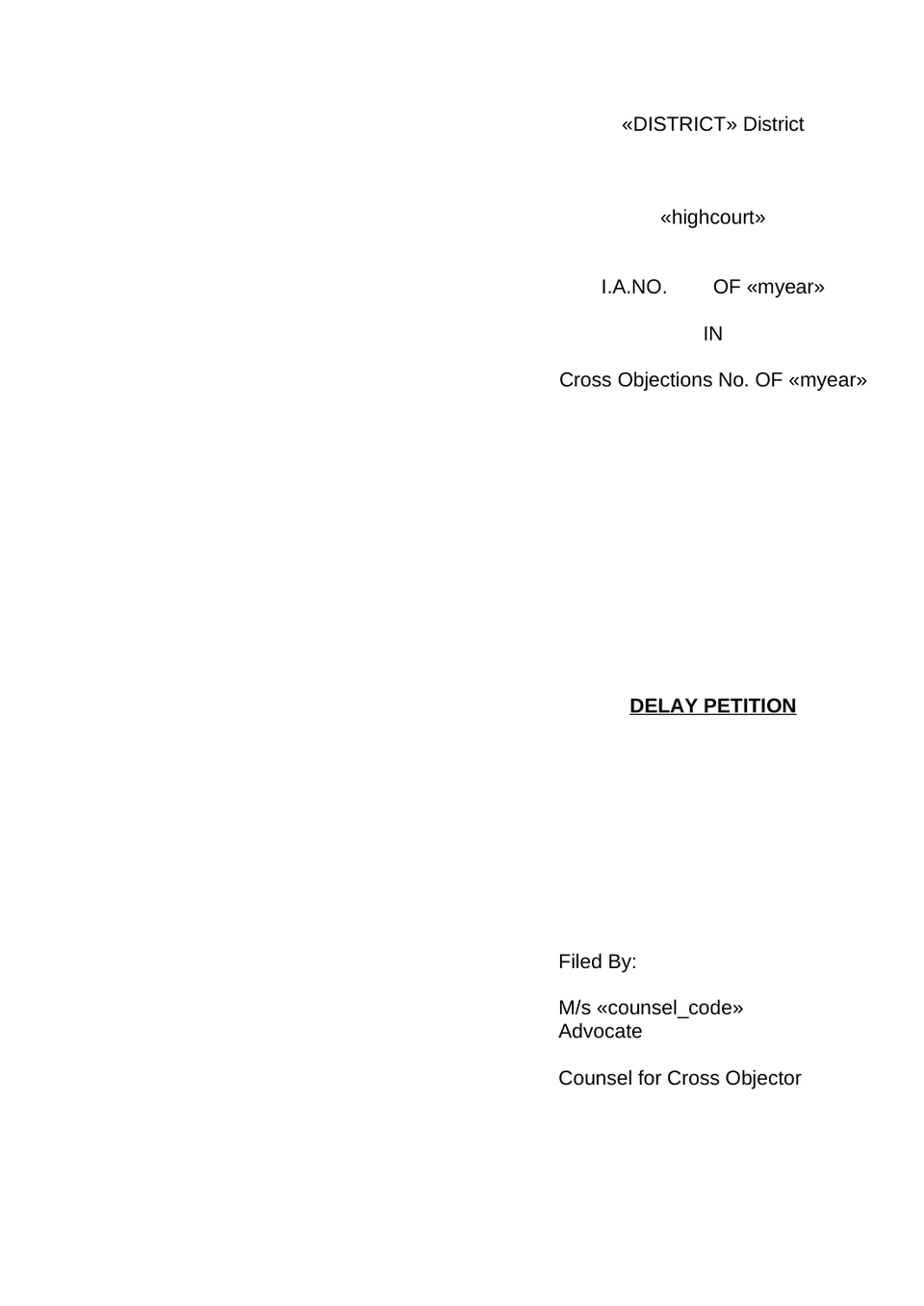 Petition Under Order 41 Rule 22 Of Cpc Cross-Objection Petition preview page 16