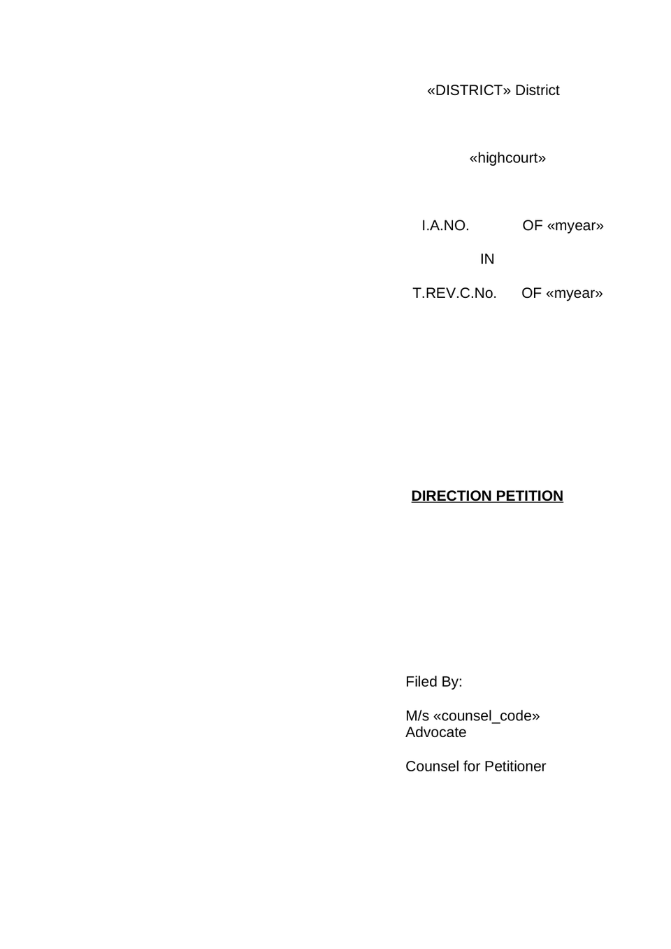 Tax Revision Case Petition preview page 12