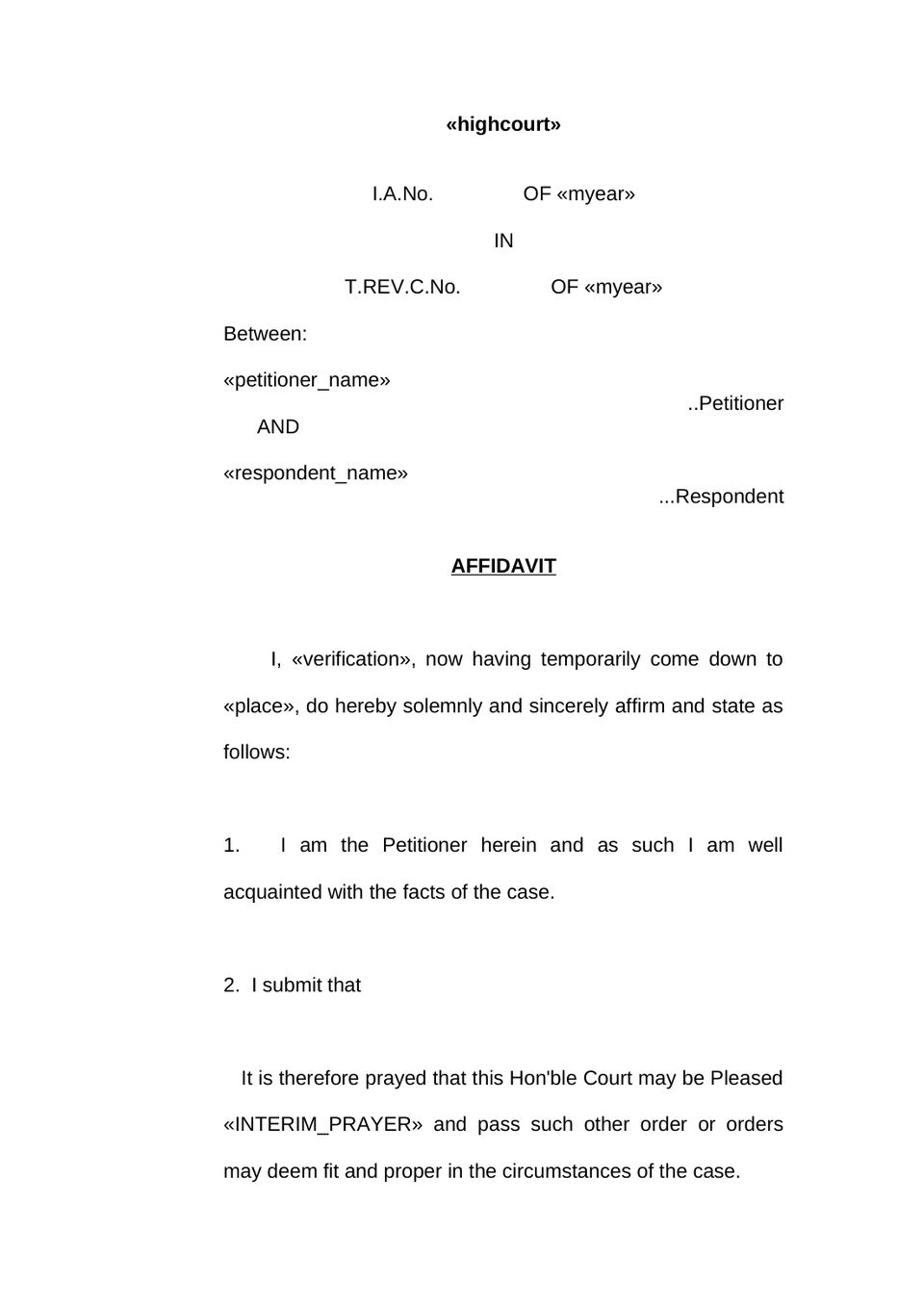 Tax Revision Case Petition preview page 13