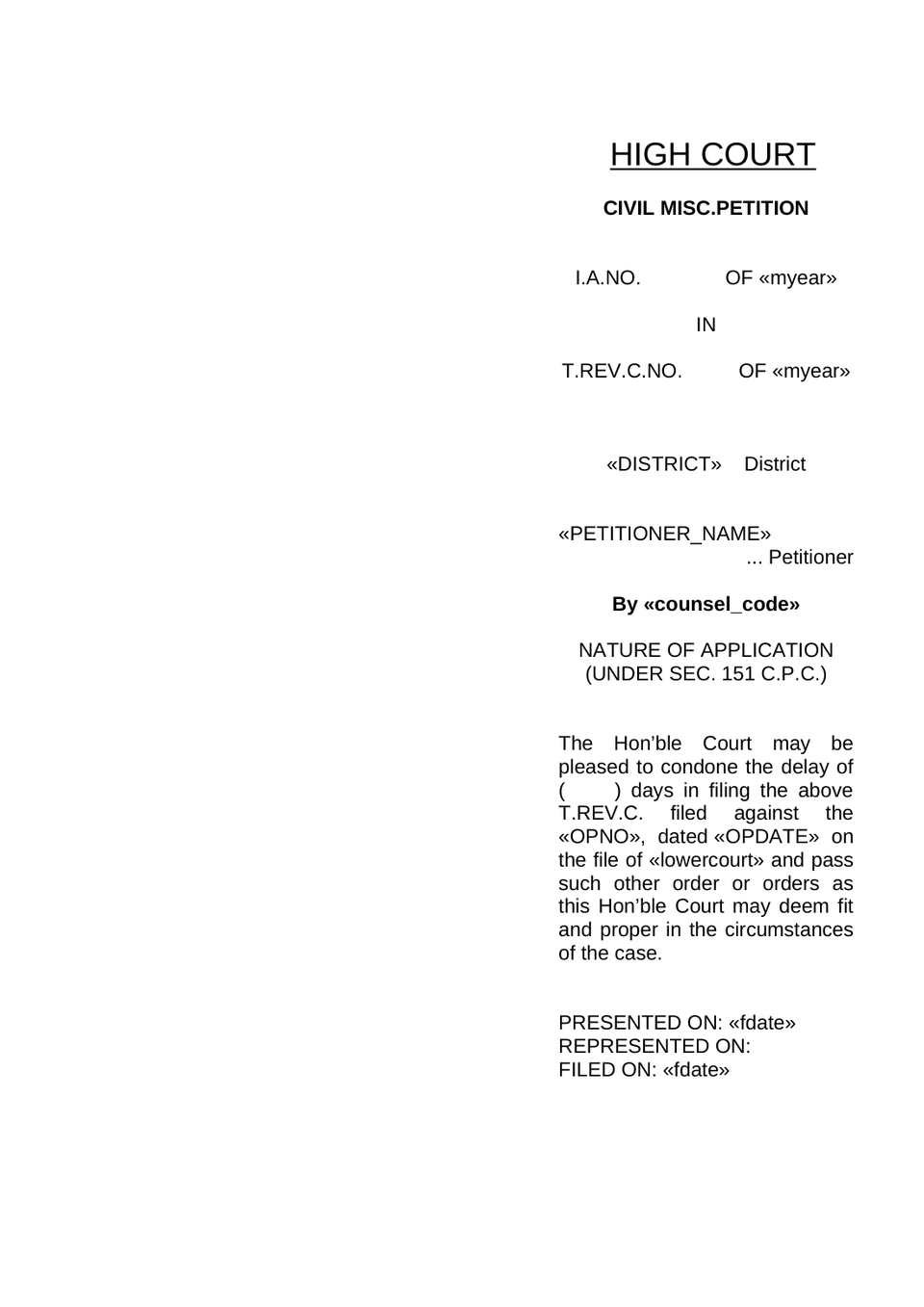 Tax Revision Case Petition preview page 20