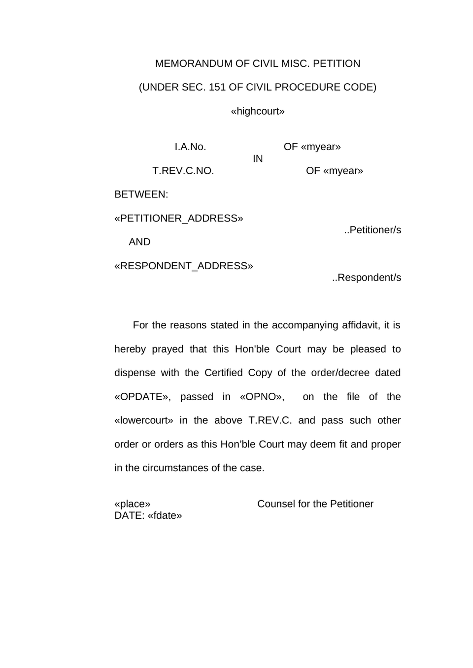 Tax Revision Case Petition preview page 21