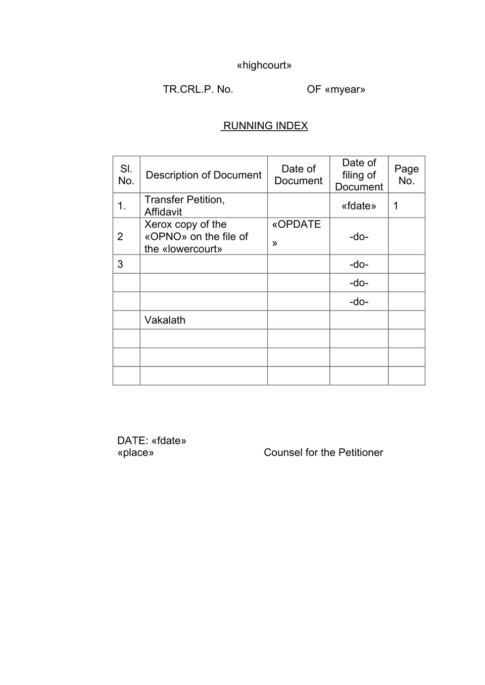 Transfer Criminal Petition Under Sec.447  Of Bnss preview